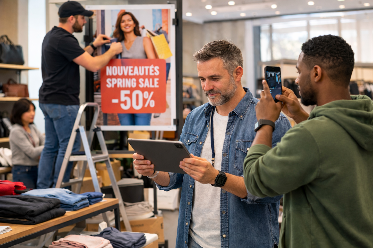 Field team deploying a marketing campaign with EverUp tracking