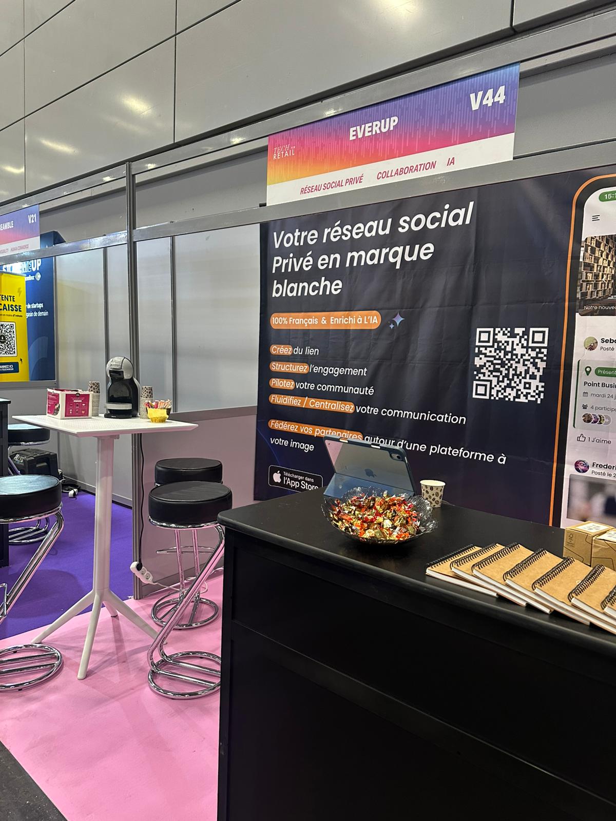 Tech for Retail Paris Stand EverUp au salon Tech for Retail à Paris